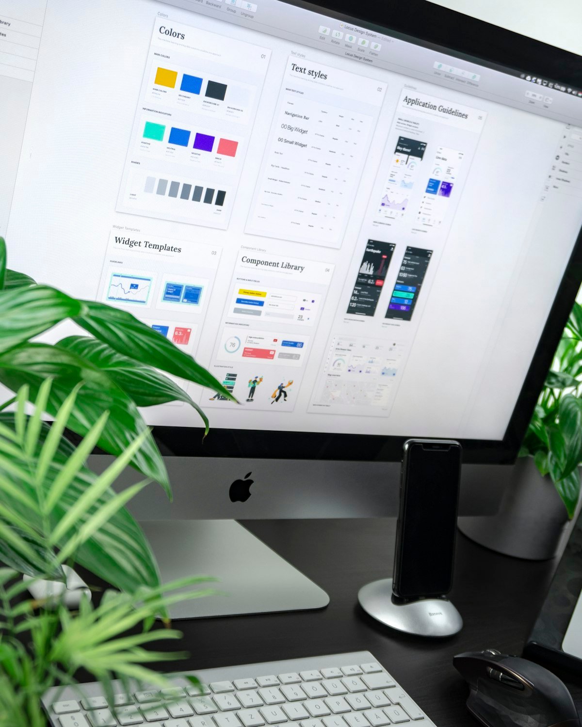 Graphic design colorful display